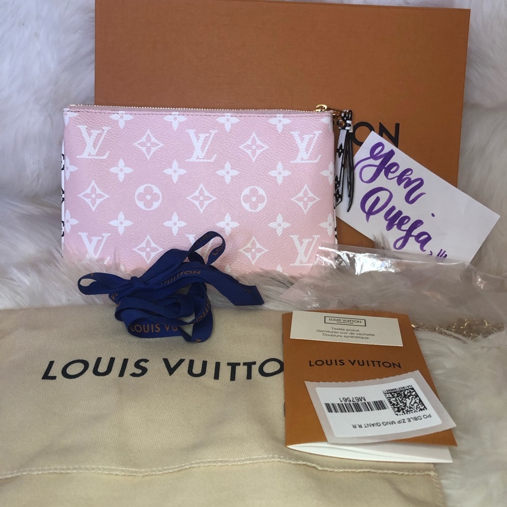 Authentic Louis Vuitton Pochette Double Zip